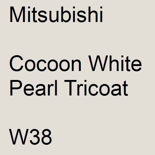 Mitsubishi, Cocoon White Pearl Tricoat, W38.